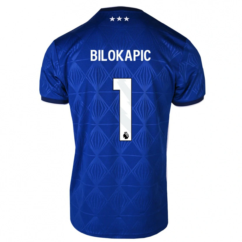 Danxen Pánské Nicholas Bilokapic #1 Středně Modrá Bílá Červená Domů Hráčské Dresy 2026/27 Dres