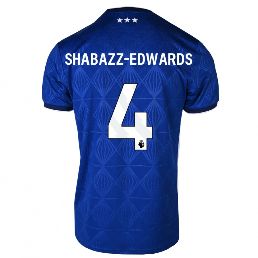 Danxen Pánské Walker Shabazz-Edwards #4 Středně Modrá Bílá Červená Domů Hráčské Dresy 2026/27 Dres