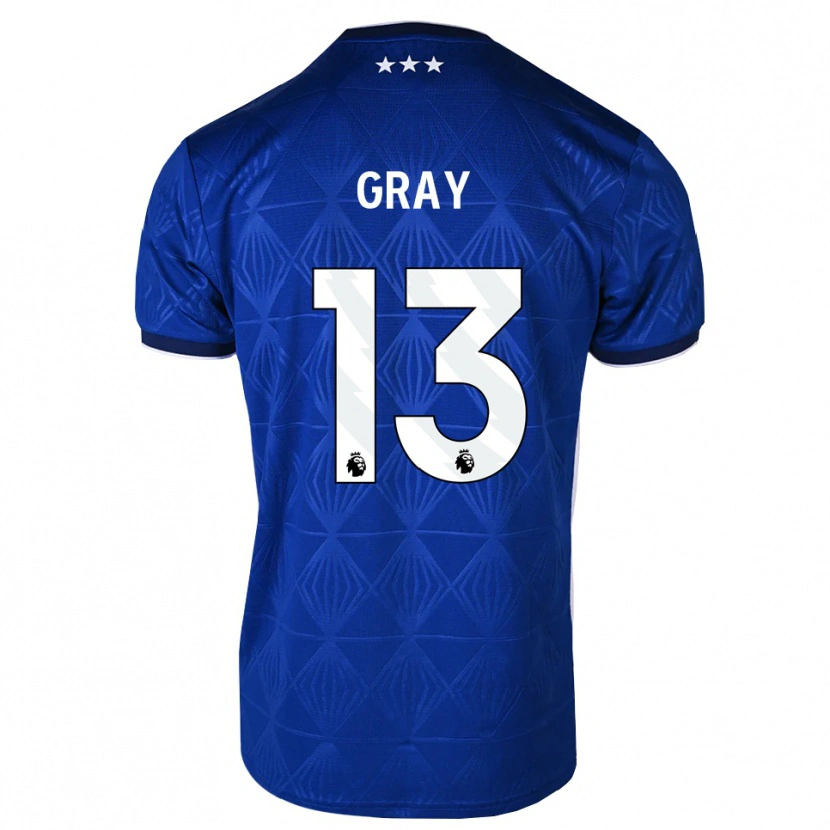 Danxen Pánské Henry Gray #13 Středně Modrá Bílá Červená Domů Hráčské Dresy 2026/27 Dres