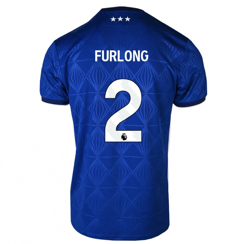 Danxen Pánské Darnell Furlong #2 Středně Modrá Bílá Červená Domů Hráčské Dresy 2026/27 Dres