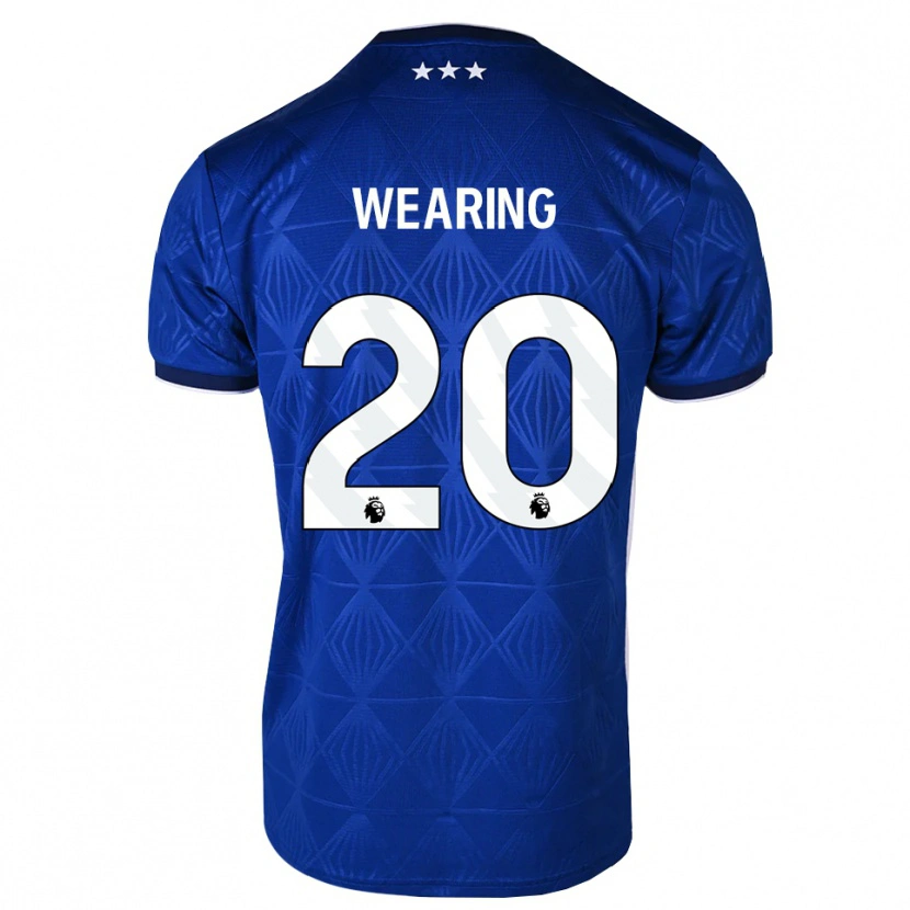 Danxen Pánské Megan Wearing #20 Středně Modrá Bílá Červená Domů Hráčské Dresy 2026/27 Dres