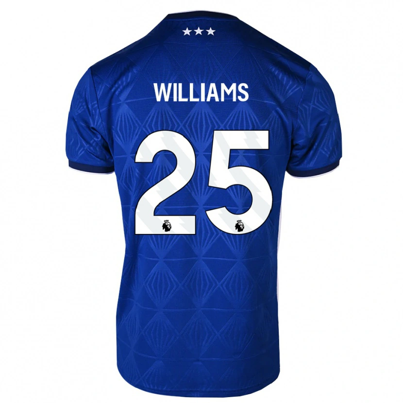 Danxen Pánské Erin Williams #25 Středně Modrá Bílá Červená Domů Hráčské Dresy 2026/27 Dres