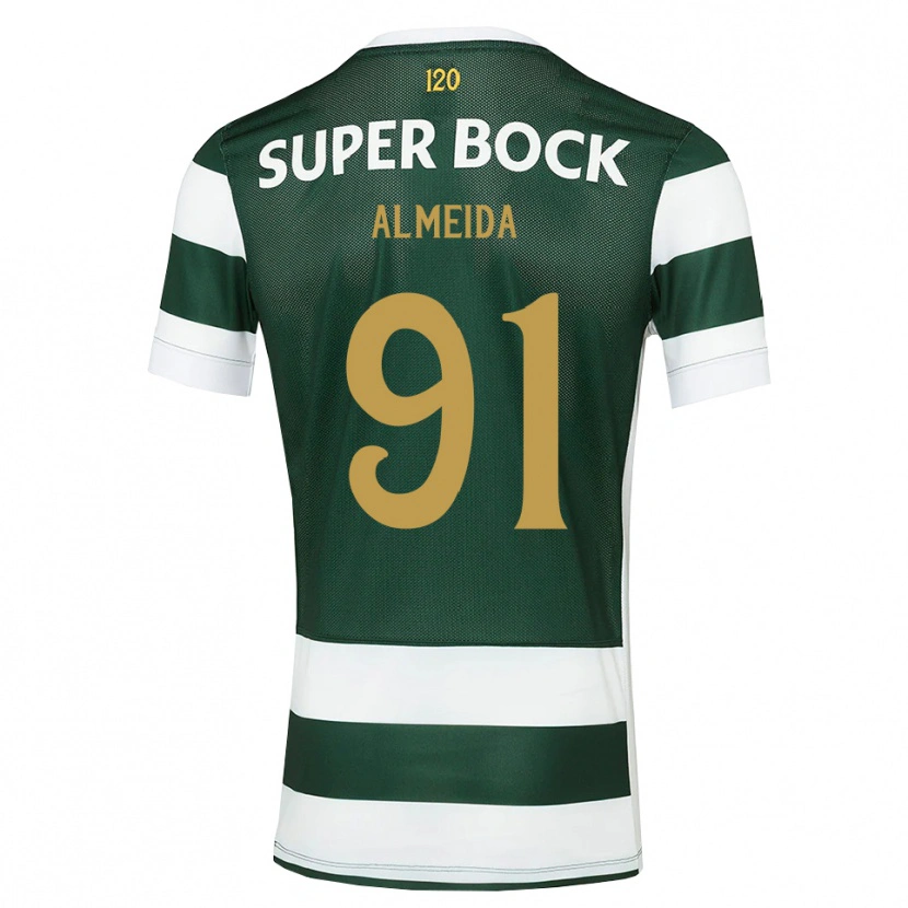 Danxen Pánské Miguel Almeida #91 Tmavě Břidlicově Šedá Bílá Domů Hráčské Dresy 2026/27 Dres