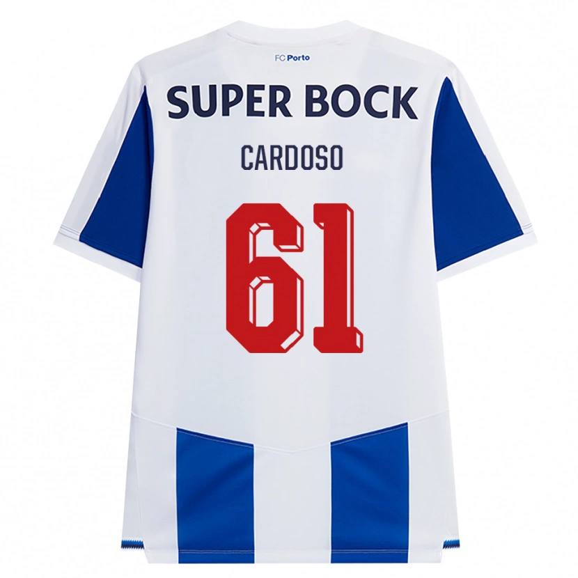 Danxen Pánské Ivan Cardoso #61 Modrá Bílá Červená Domů Hráčské Dresy 2026/27 Dres
