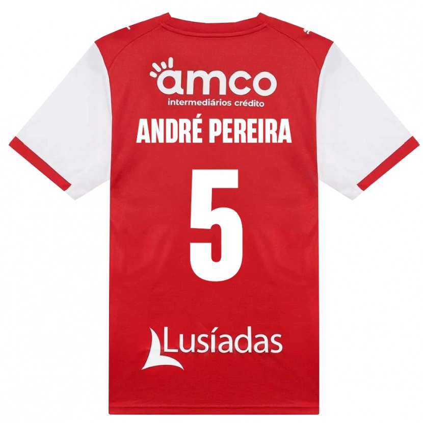 Danxen Pánské João Pereira #5 Bílá Červená Černá Domů Hráčské Dresy 2026/27 Dres