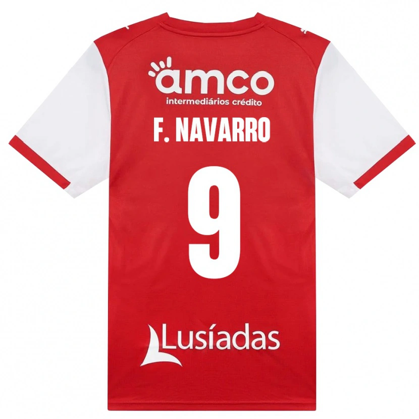 Danxen Pánské Fran Navarro #9 Bílá Červená Černá Domů Hráčské Dresy 2026/27 Dres