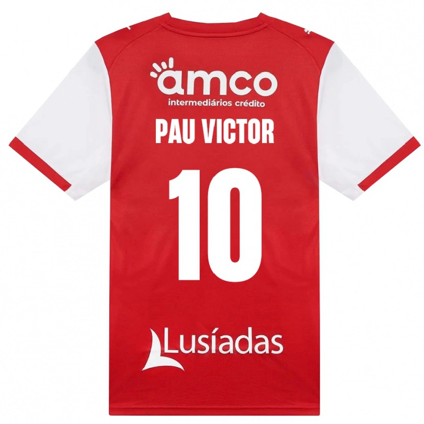 Danxen Pánské Pau Víctor #10 Bílá Červená Černá Domů Hráčské Dresy 2026/27 Dres