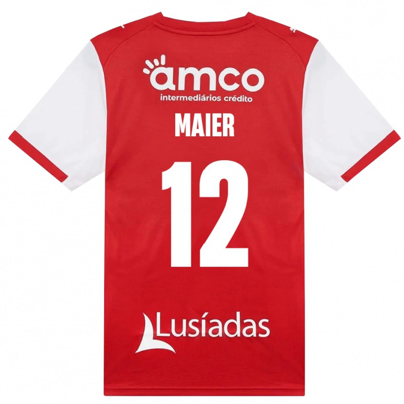 Danxen Pánské Merse Maier #12 Bílá Červená Černá Domů Hráčské Dresy 2026/27 Dres