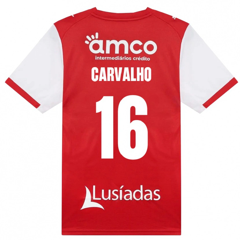 Danxen Pánské Alexandre Carvalho #16 Bílá Červená Černá Domů Hráčské Dresy 2026/27 Dres