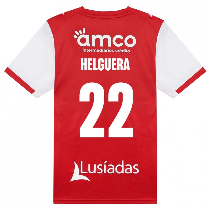 Danxen Pánské Thiago Helguera #22 Bílá Červená Černá Domů Hráčské Dresy 2026/27 Dres