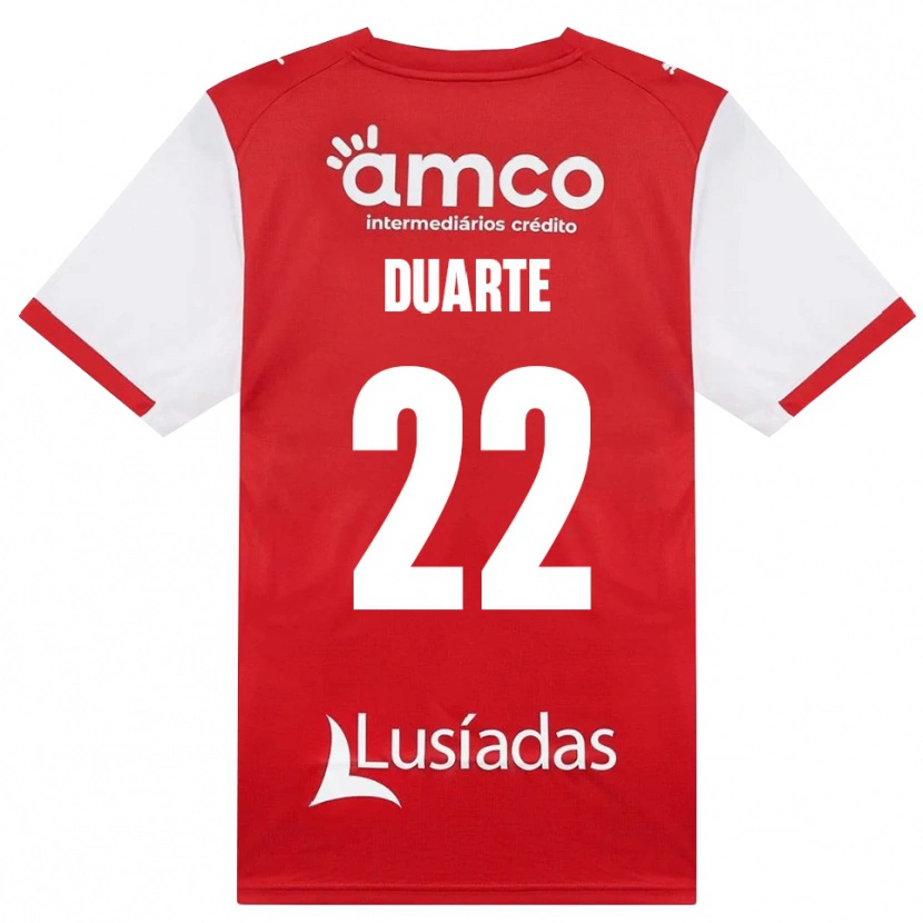 Danxen Pánské Vânia Duarte #22 Bílá Červená Černá Domů Hráčské Dresy 2026/27 Dres