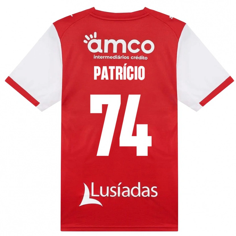 Danxen Pánské Nuno Patrício #74 Bílá Červená Černá Domů Hráčské Dresy 2026/27 Dres