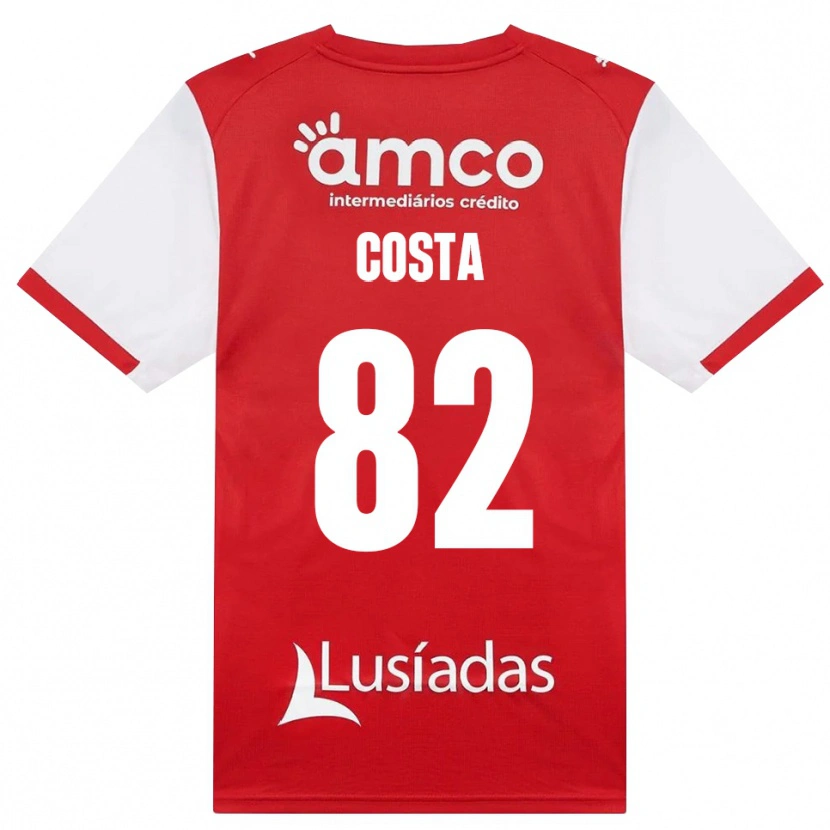 Danxen Pánské Gui Costa #82 Bílá Červená Černá Domů Hráčské Dresy 2026/27 Dres