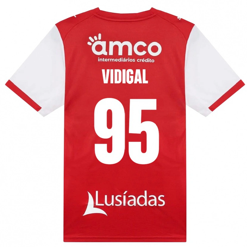 Danxen Pánské Sandro Vidigal #95 Bílá Červená Černá Domů Hráčské Dresy 2026/27 Dres