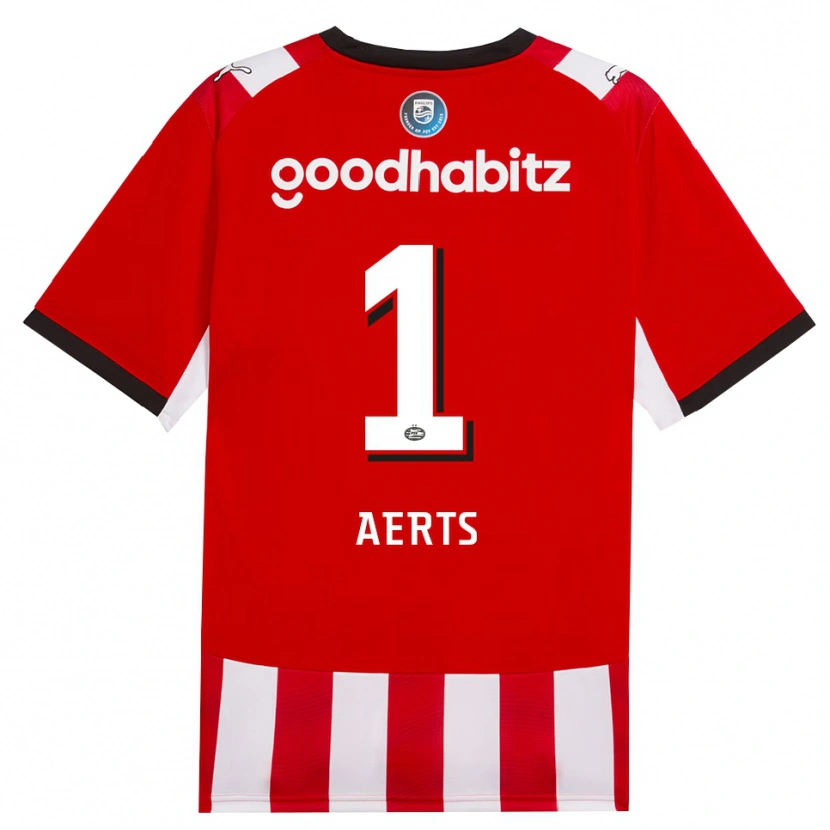 Danxen Pánské Jim Aerts #1 Červená Bílá Černá Domů Hráčské Dresy 2026/27 Dres