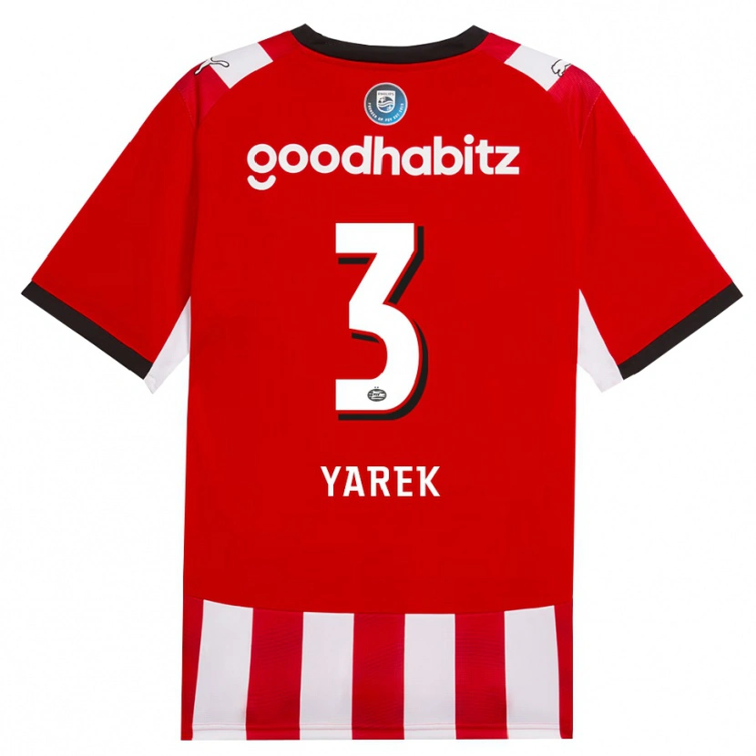 Danxen Pánské Yarek Gasiorowski #3 Červená Bílá Černá Domů Hráčské Dresy 2026/27 Dres