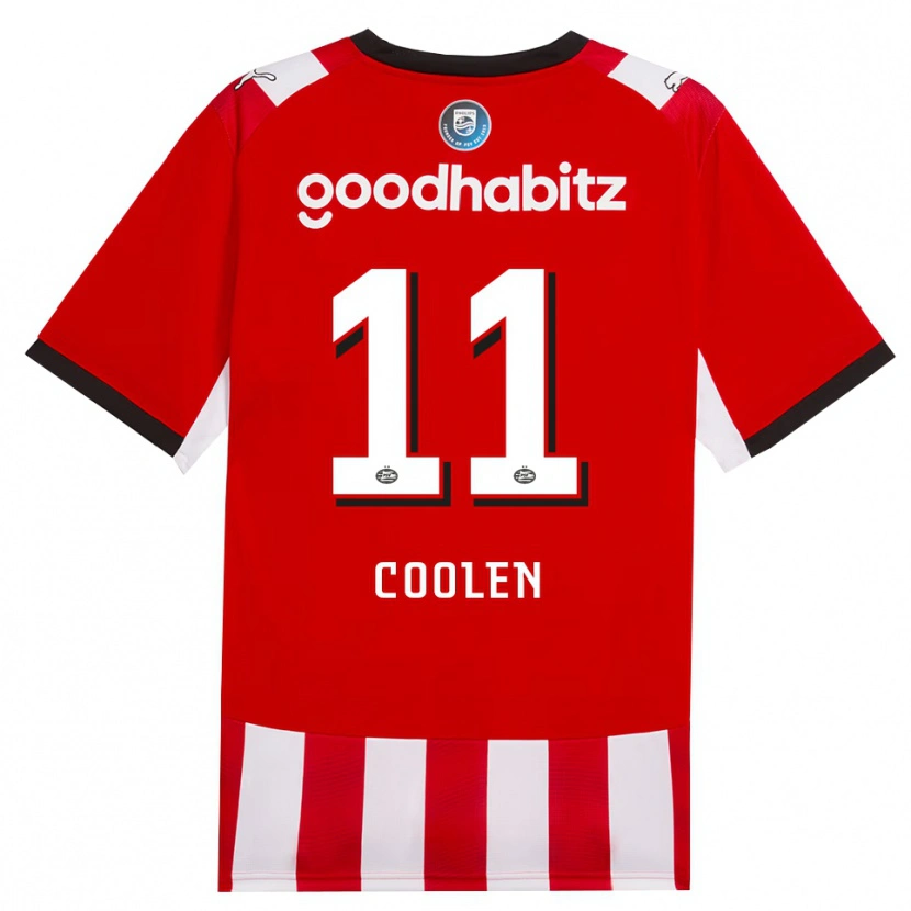 Danxen Pánské Nadia Coolen #11 Červená Bílá Černá Domů Hráčské Dresy 2026/27 Dres