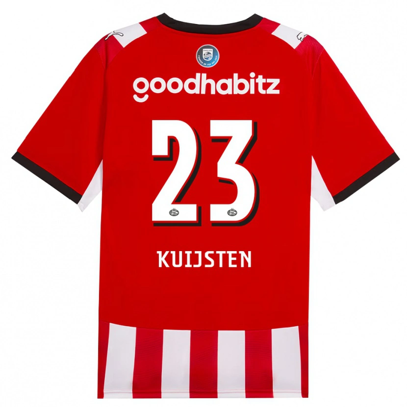 Danxen Pánské Stijn Kuijsten #23 Červená Bílá Černá Domů Hráčské Dresy 2026/27 Dres