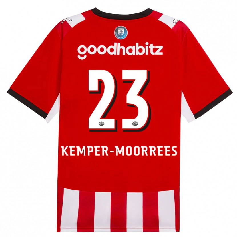 Danxen Pánské Myrthe Kemper-Moorrees #23 Červená Bílá Černá Domů Hráčské Dresy 2026/27 Dres