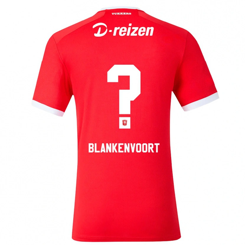 Danxen Pánské Rens Blankenvoort #0 Červená Bílá Domů Hráčské Dresy 2026/27 Dres