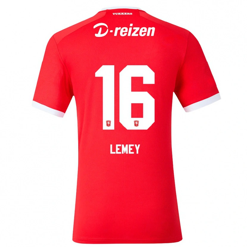 Danxen Pánské Diede Lemey #16 Červená Bílá Domů Hráčské Dresy 2026/27 Dres