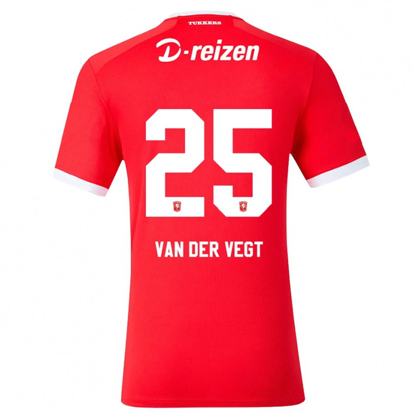 Danxen Pánské Imre Van Der Vegt #25 Červená Bílá Domů Hráčské Dresy 2026/27 Dres
