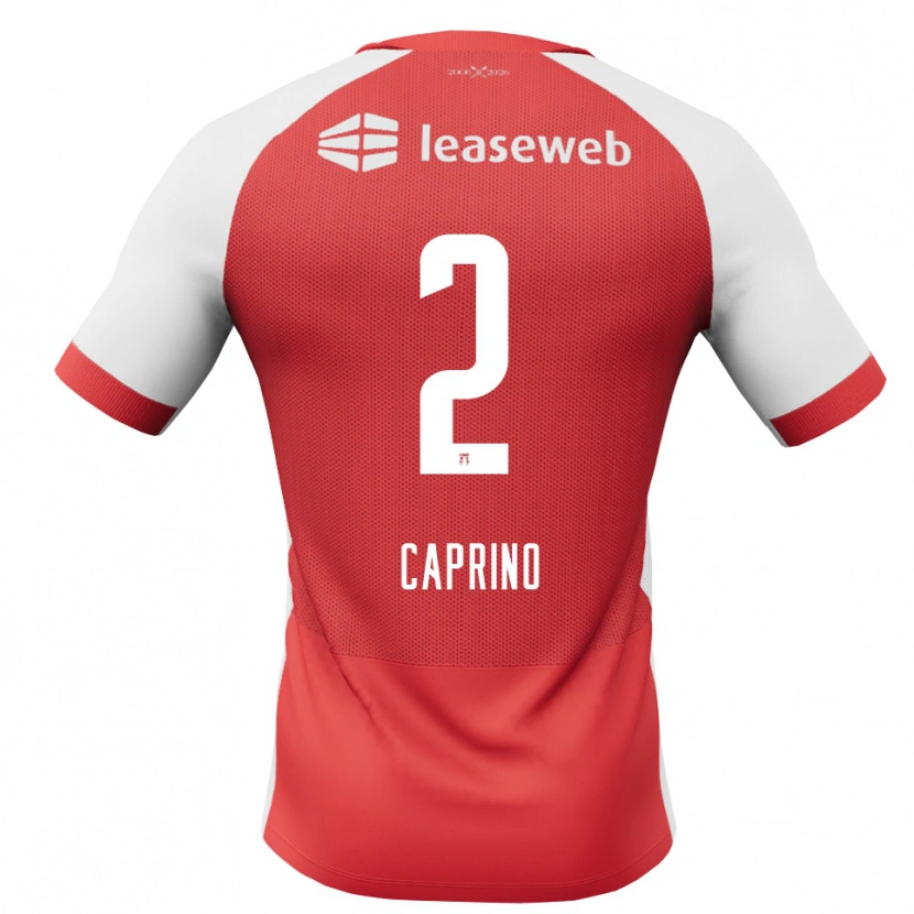Danxen Pánské Ginia Caprino #2 Červená Bílá Černá Domů Hráčské Dresy 2026/27 Dres