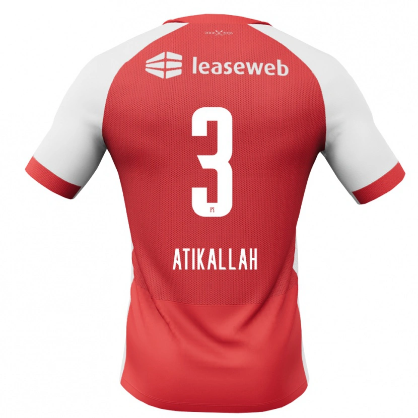 Danxen Pánské Rayan Atikallah #3 Červená Bílá Černá Domů Hráčské Dresy 2026/27 Dres