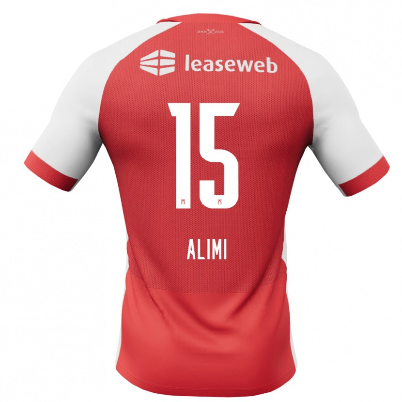 Danxen Pánské Fadil Alimi #15 Červená Bílá Černá Domů Hráčské Dresy 2026/27 Dres