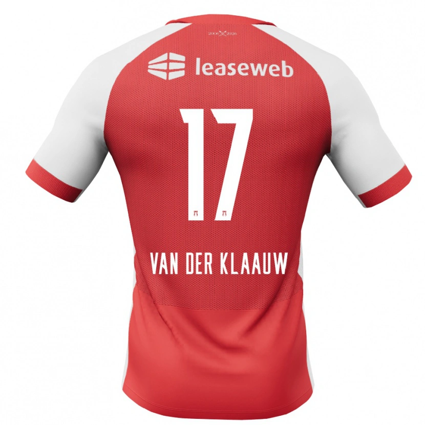 Danxen Pánské Deacon Van Der Klaauw #17 Červená Bílá Černá Domů Hráčské Dresy 2026/27 Dres