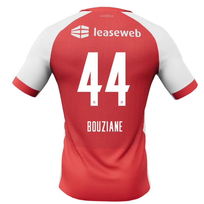 Danxen Pánské Wassim Bouziane #44 Červená Bílá Černá Domů Hráčské Dresy 2026/27 Dres