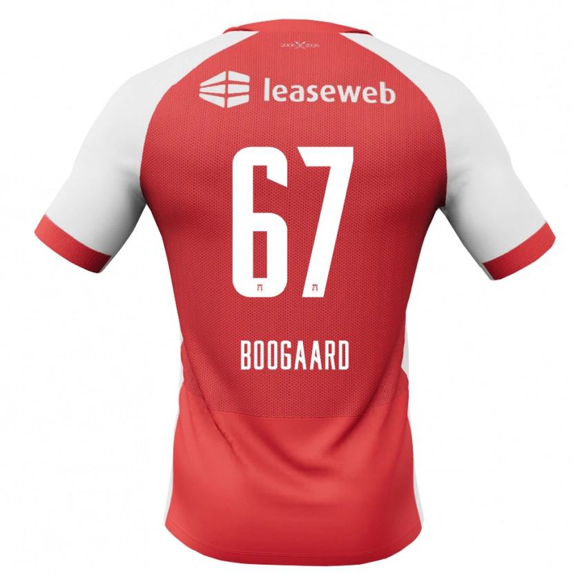 Danxen Pánské Kasper Boogaard #67 Červená Bílá Černá Domů Hráčské Dresy 2026/27 Dres