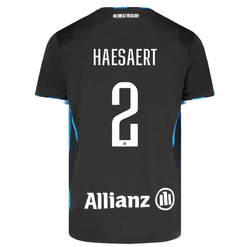 Danxen Pánské Mateo Haesaert #2 Černá Červená Modrá Domů Hráčské Dresy 2026/27 Dres