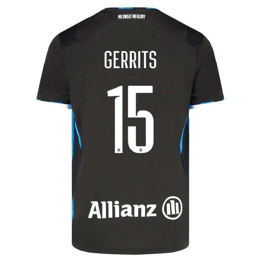 Danxen Pánské Melanie Gerrits #15 Černá Červená Modrá Domů Hráčské Dresy 2026/27 Dres