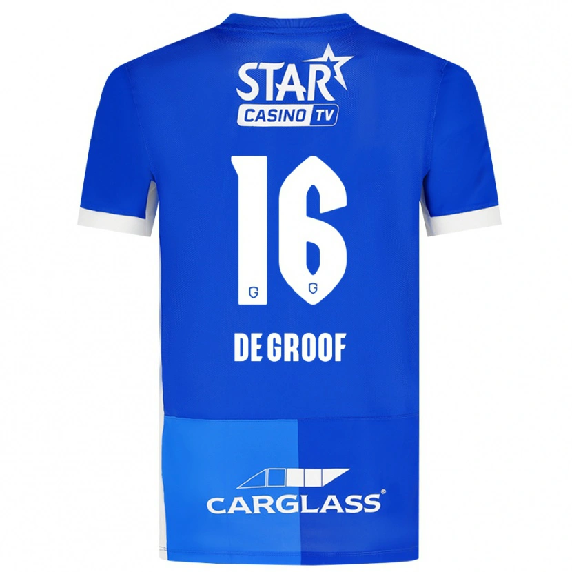 Danxen Pánské Jens De Groof #16 Středně Modrá Královská Modř Bílá Domů Hráčské Dresy 2026/27 Dres