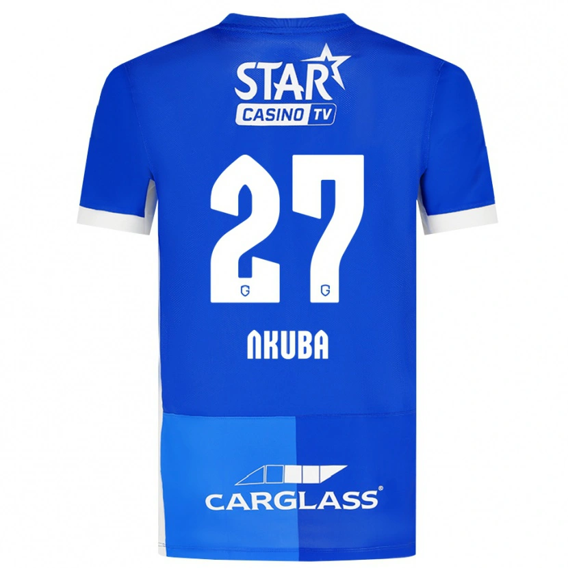 Danxen Pánské Ken Nkuba #27 Středně Modrá Královská Modř Bílá Domů Hráčské Dresy 2026/27 Dres
