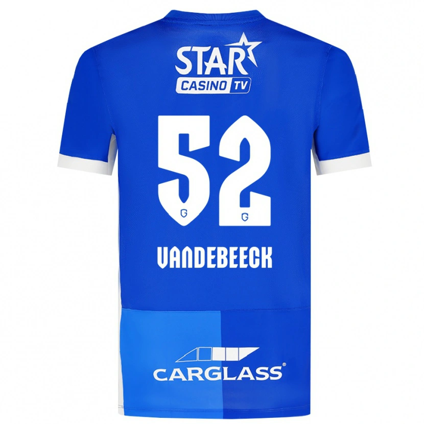 Danxen Pánské Emmely Vandebeeck #52 Středně Modrá Královská Modř Bílá Domů Hráčské Dresy 2026/27 Dres