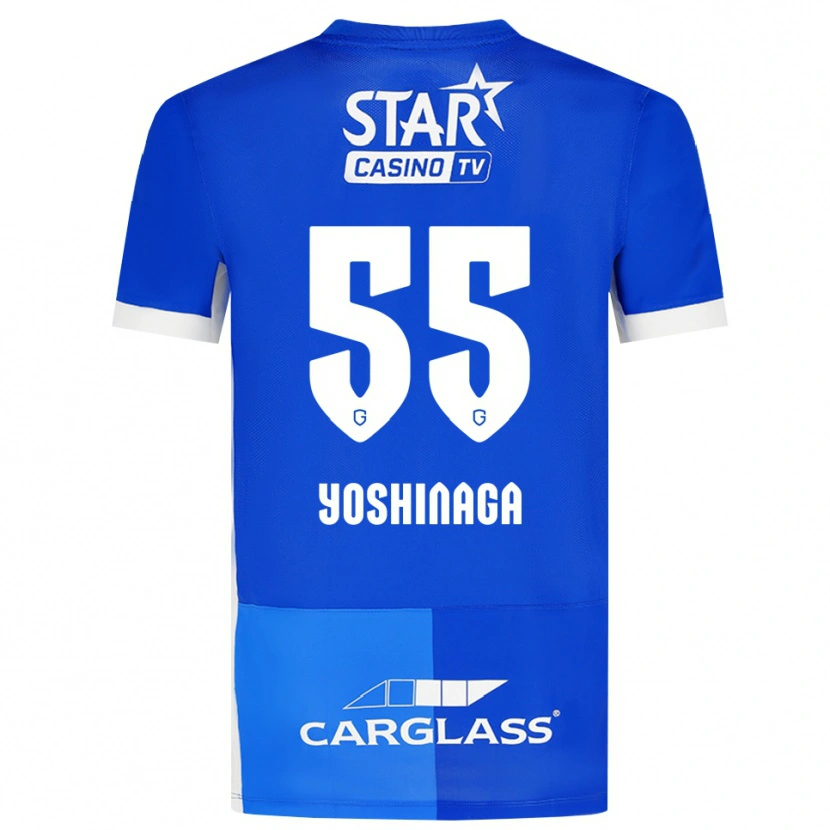 Danxen Pánské Yumeki Yoshinaga #55 Středně Modrá Královská Modř Bílá Domů Hráčské Dresy 2026/27 Dres