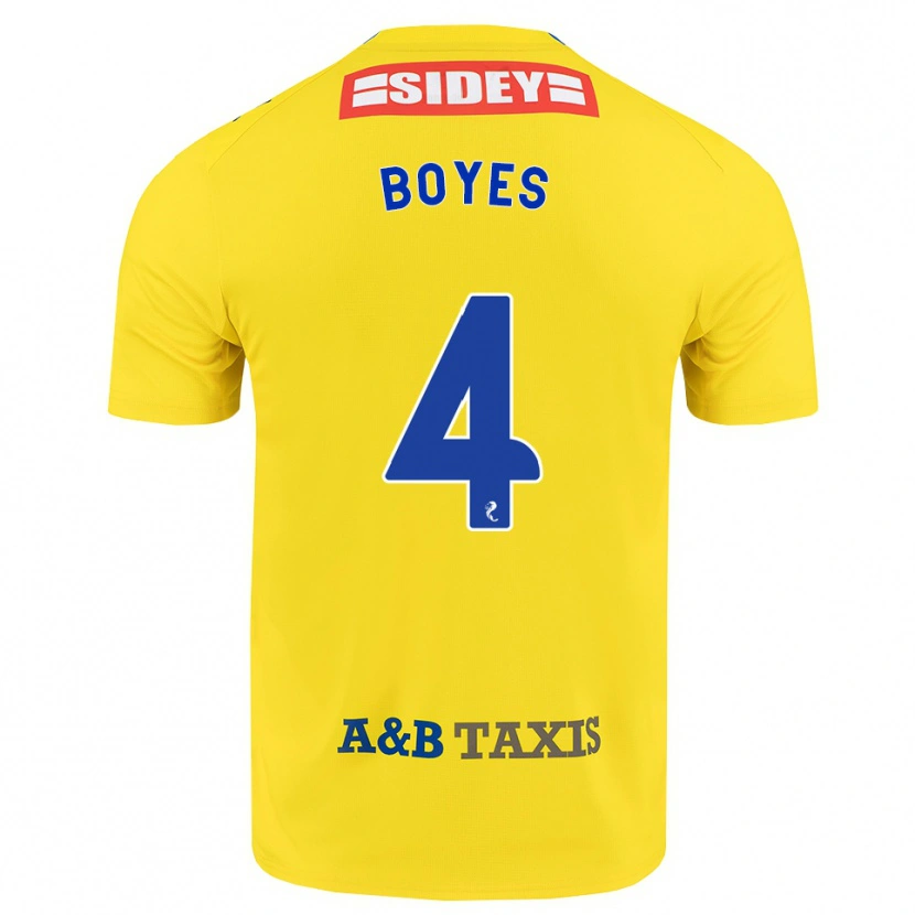 Danxen Pánské Morgan Boyes #4 Žlutá Modrá Černá Daleko Hráčské Dresy 2026/27 Dres