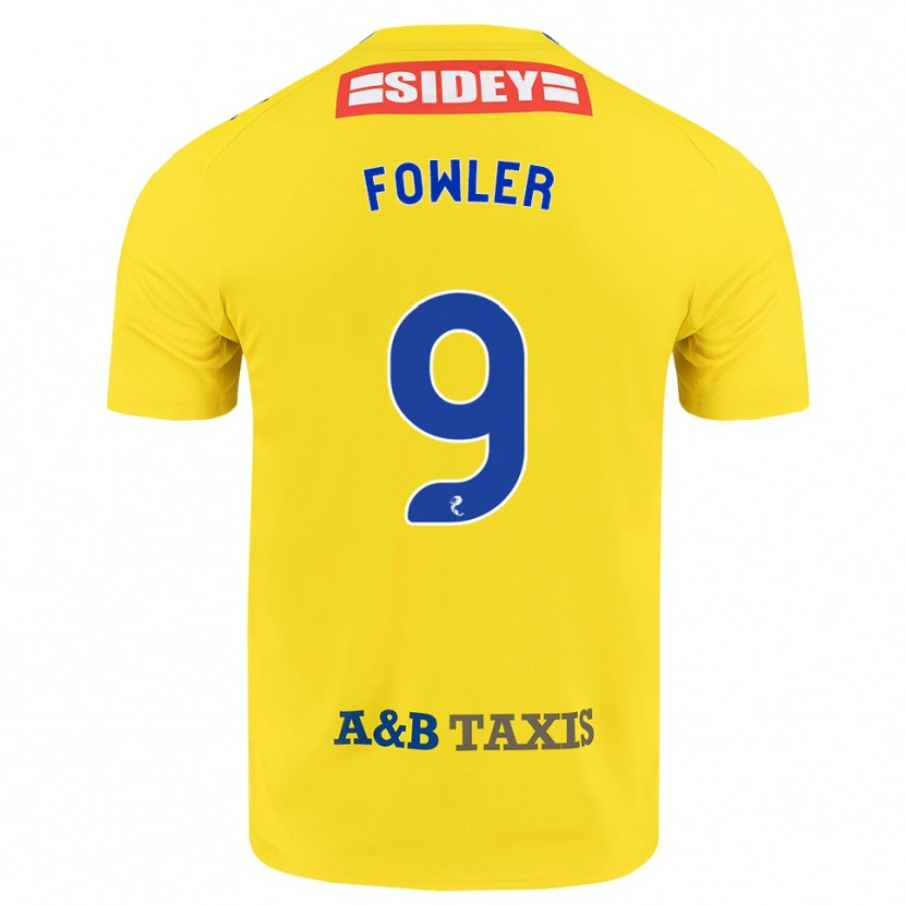 Danxen Pánské Josh Fowler #9 Žlutá Modrá Černá Daleko Hráčské Dresy 2026/27 Dres