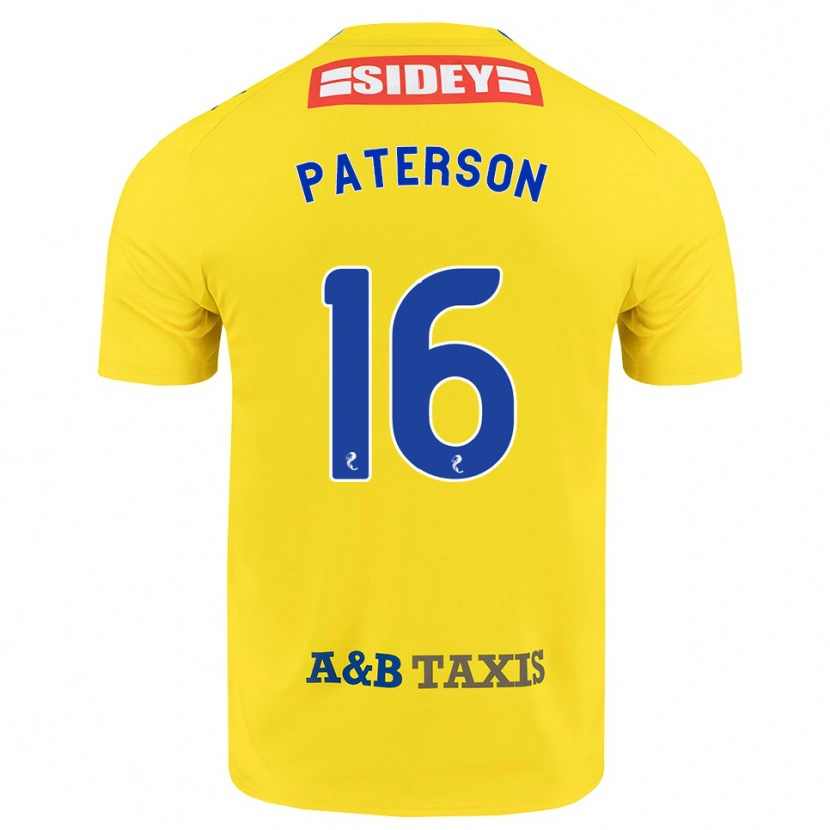 Danxen Pánské Megan Paterson #16 Žlutá Modrá Černá Daleko Hráčské Dresy 2026/27 Dres