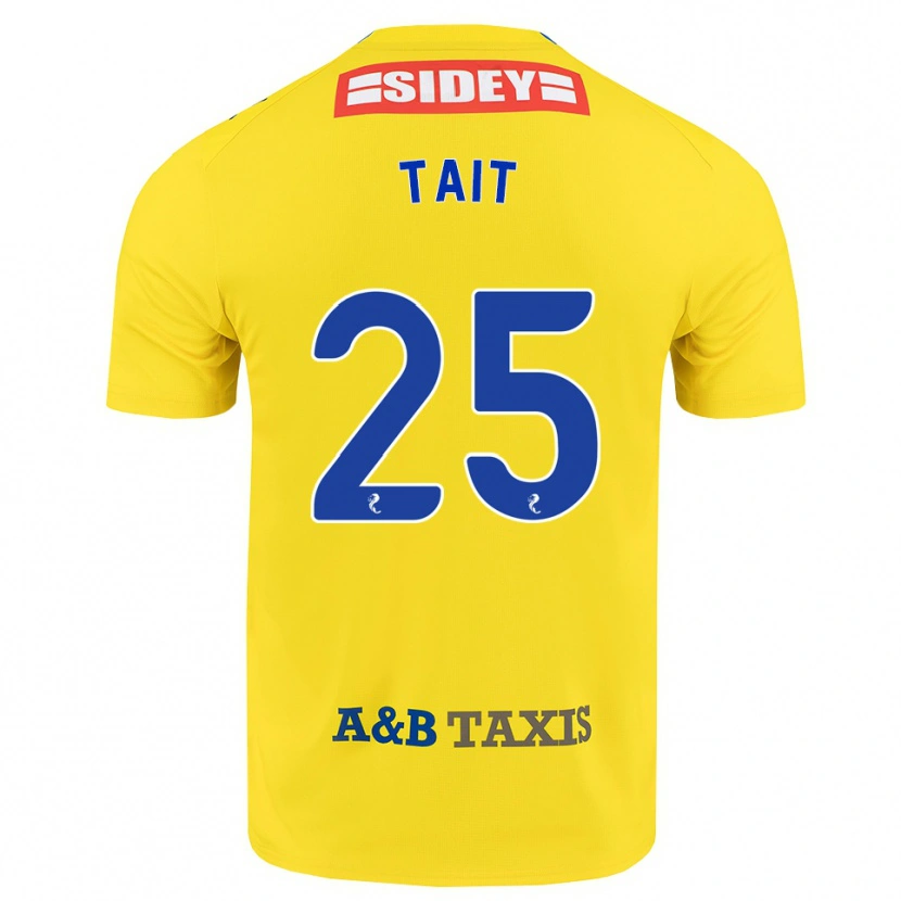 Danxen Pánské Macaulay Tait #25 Žlutá Modrá Černá Daleko Hráčské Dresy 2026/27 Dres