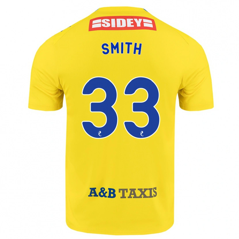 Danxen Pánské Liam Smith #33 Žlutá Modrá Černá Daleko Hráčské Dresy 2026/27 Dres