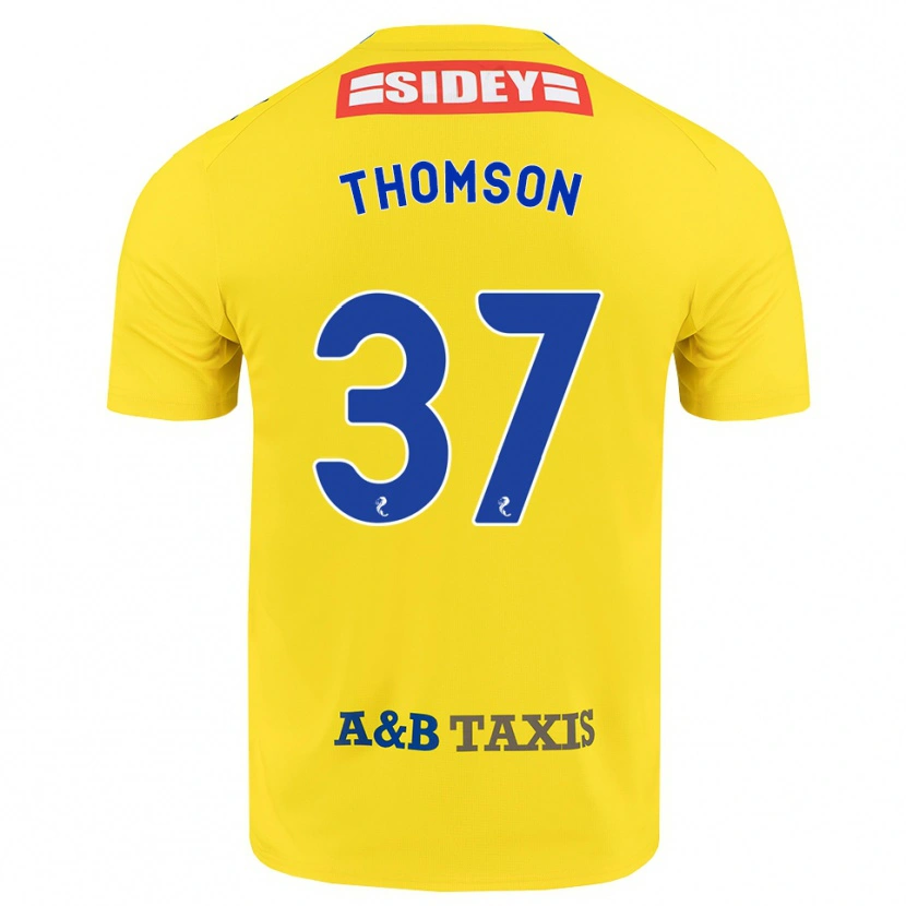 Danxen Pánské Kyle Thomson #37 Žlutá Modrá Černá Daleko Hráčské Dresy 2026/27 Dres