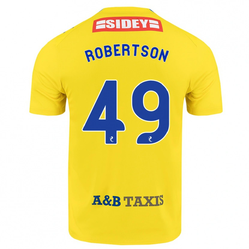 Danxen Pánské Jack Robertson #49 Žlutá Modrá Černá Daleko Hráčské Dresy 2026/27 Dres