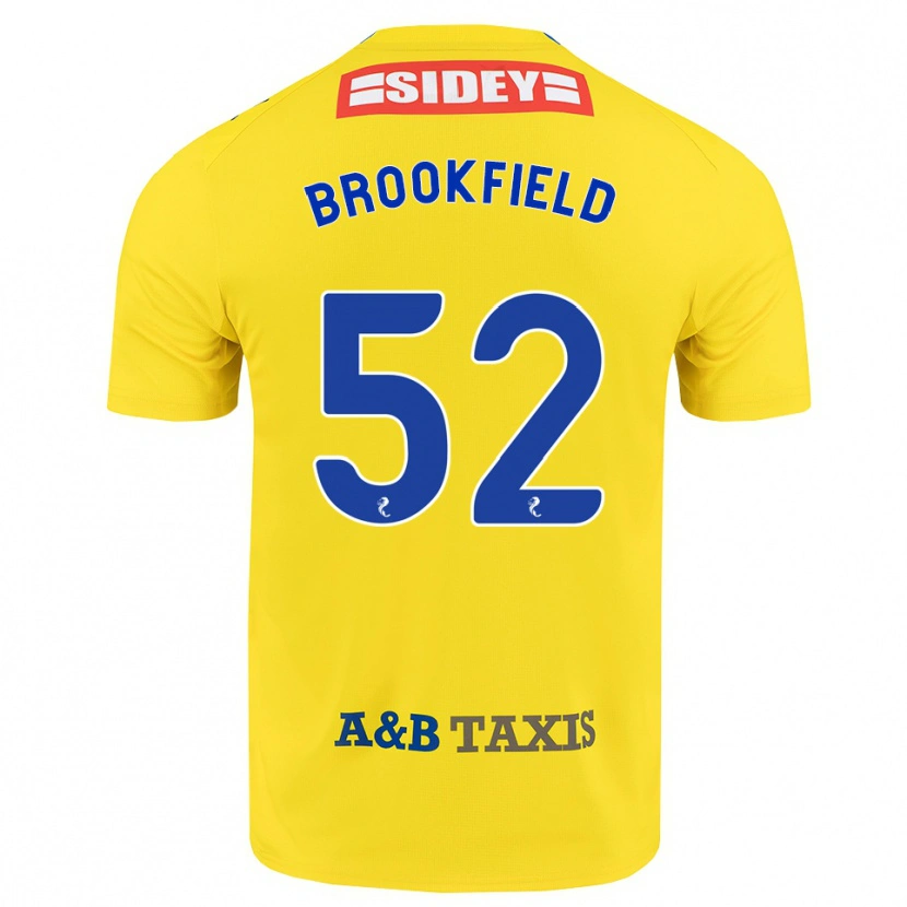 Danxen Pánské Arran Brookfield #52 Žlutá Modrá Černá Daleko Hráčské Dresy 2026/27 Dres