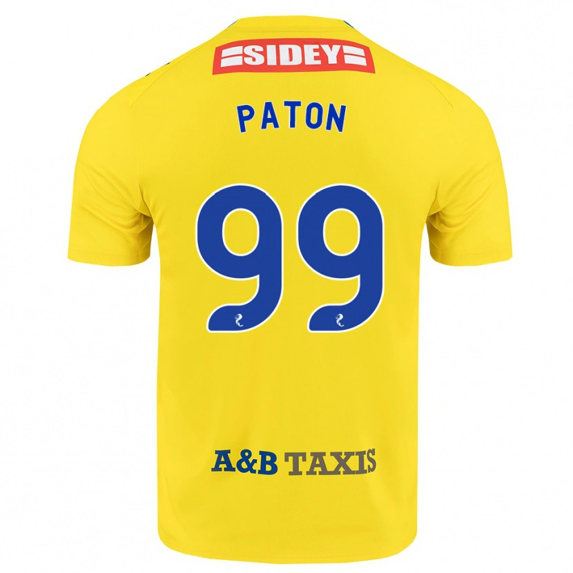 Danxen Pánské Ruari Paton #99 Žlutá Modrá Černá Daleko Hráčské Dresy 2026/27 Dres