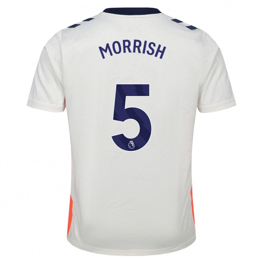 Danxen Pánské Rhys Morrish #5 Bílá Oranžová Královská Modrá Daleko Hráčské Dresy 2026/27 Dres