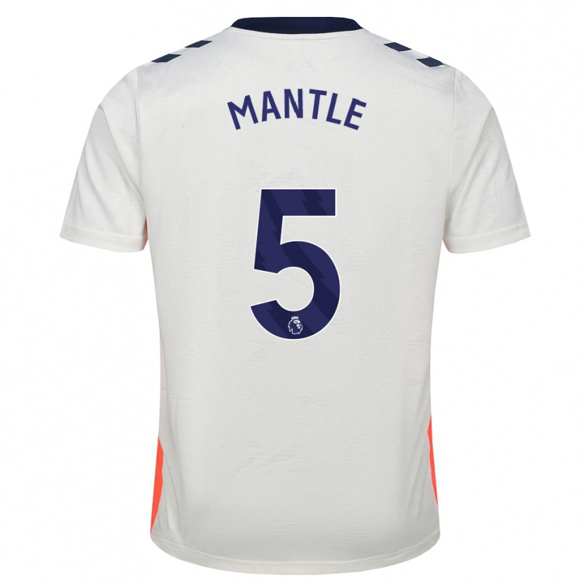 Danxen Pánské David Mantle #5 Bílá Oranžová Královská Modrá Daleko Hráčské Dresy 2026/27 Dres