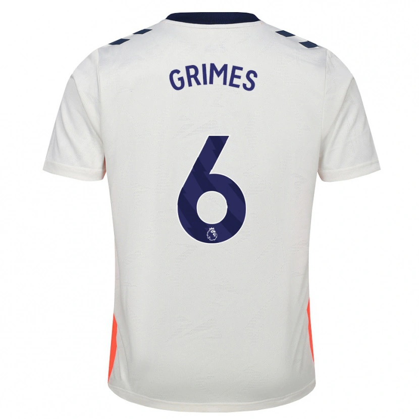 Danxen Pánské Matt Grimes #6 Bílá Oranžová Královská Modrá Daleko Hráčské Dresy 2026/27 Dres